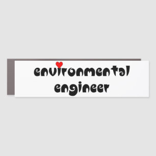 Environmental Engineer Heart Car Magnet
