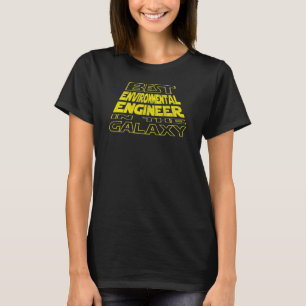 Environmental Engineer Space Backside Design T-Shirt