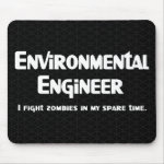 Environmental Engineer Zombie Fighter Mouse Pad