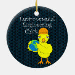 Environmental Engineering Chick Ceramic Ornament