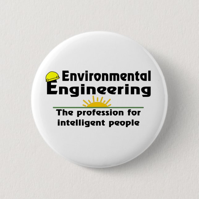 Environmental Engineering Genius Button (Front)