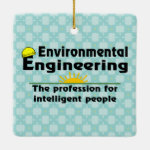 Environmental Engineering Genius Ceramic Ornament