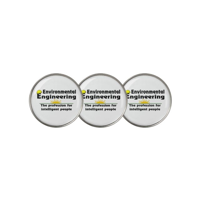 Environmental Engineering Genius Golf Ball Marker (3 Up)