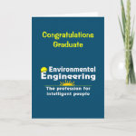 Environmental Engineering Genius Graduation Card