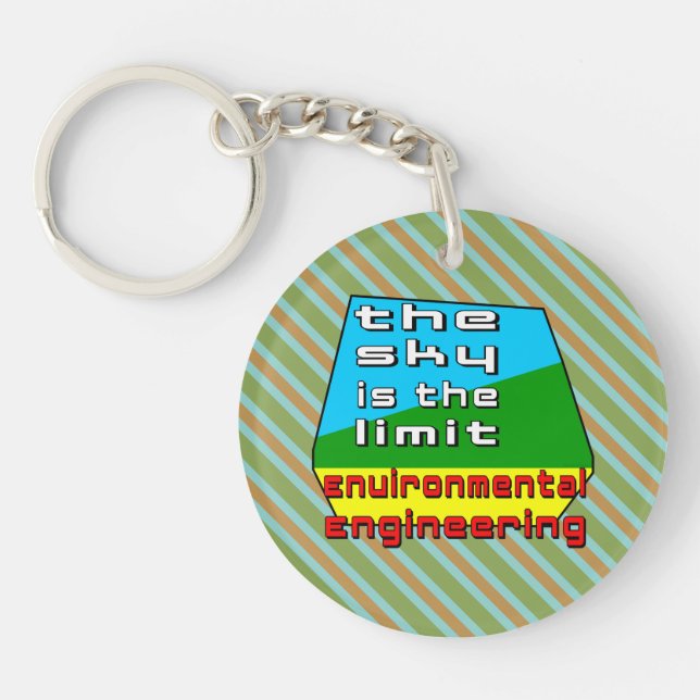 Environmental Engineering Limit  Keychain (Front)