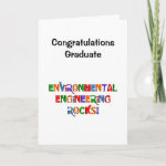 Environmental Engineering Rocks Graduation Card