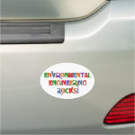 Environmental Engineering Rocks Text Car Magnet