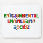 Environmental Engineering Rocks Text Mouse Pad