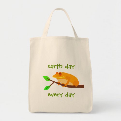 Environmental Frog Tote Bag