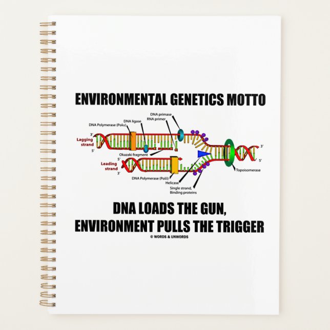 Environmental Genetics Motto DNA Loads Environment Planner (Front)