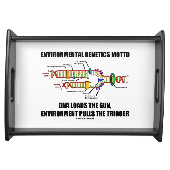Environmental Genetics Motto DNA Loads Environment Serving Tray