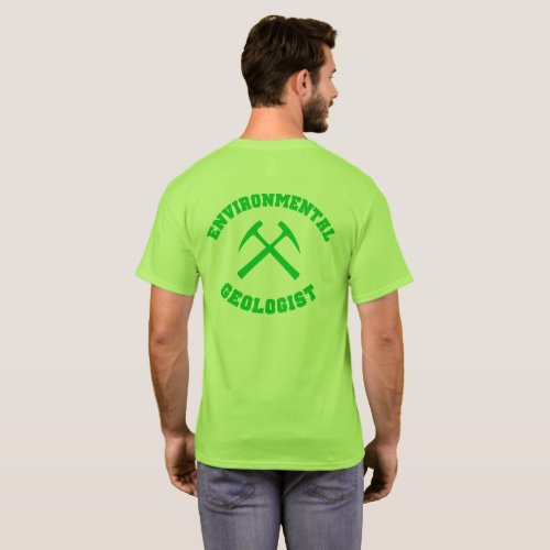 Environmental Geologist Shirt backprint