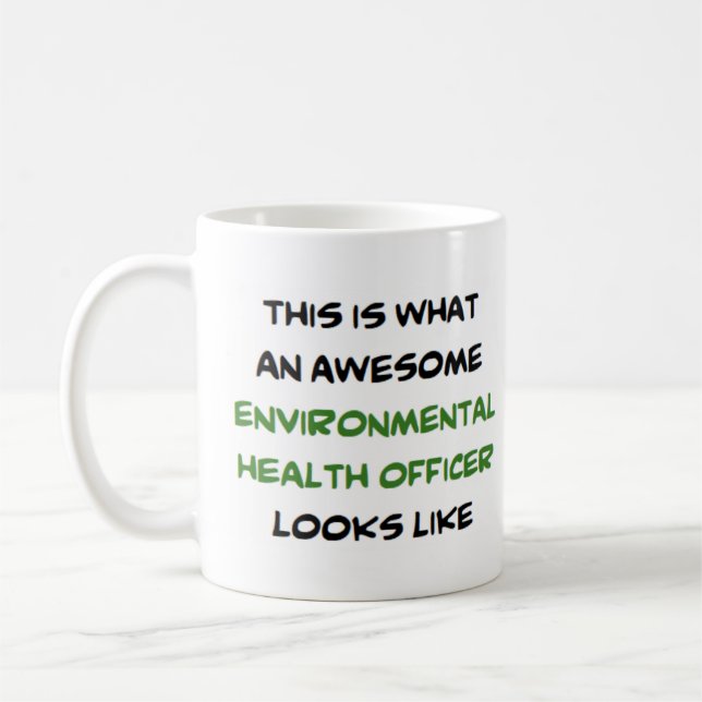 environmental health officer, awesome coffee mug (Left)