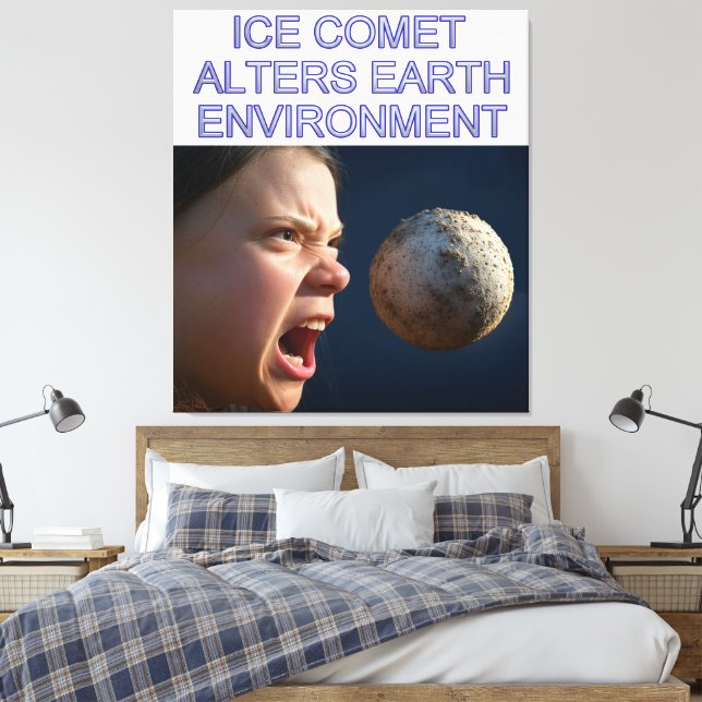 Environmental Impact canvas print (Insitu(Bedroom))