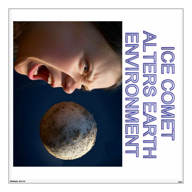 Environmental Impact square wall decal (Front)