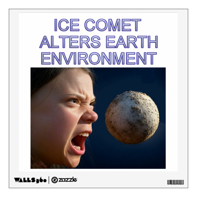 Environmental Impact square wall decal clear (Front)