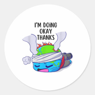 Environmental Protection 55th Earth Day Planet _1 Classic Round Sticker