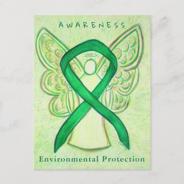 Environmental Protection Awareness Ribbon Cards (Front)