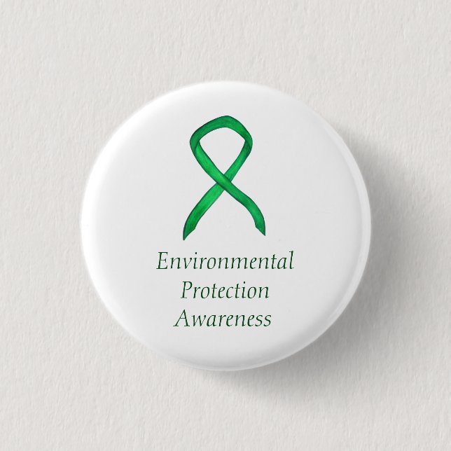 Environmental Protection Awareness Ribbon Pins (Front)