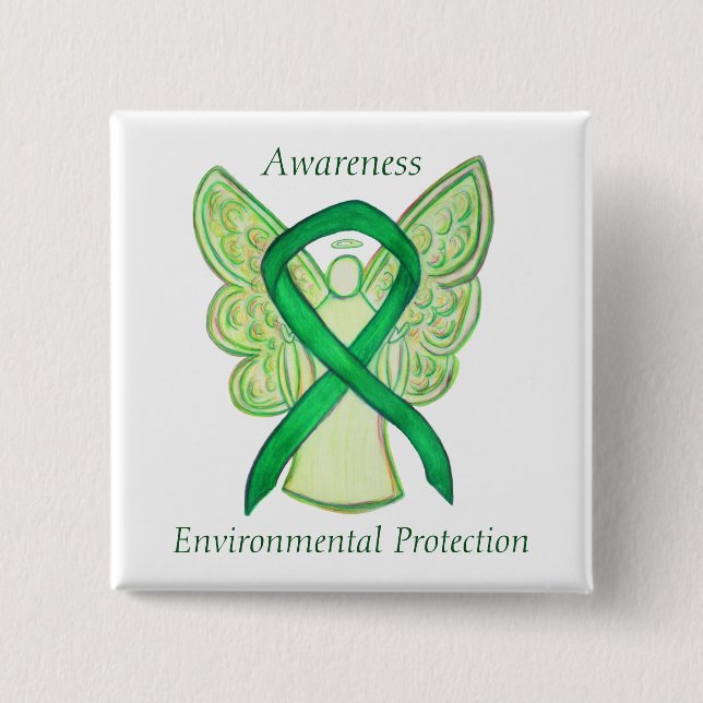 Environmental Protection Awareness Ribbon Pins (Front)