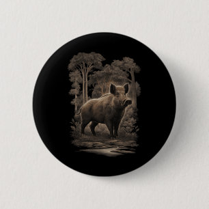 Environmental Protection Climate Action Wild Boar Button