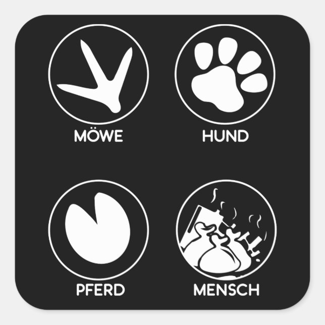 Environmental protection Climate protection dog Square Sticker (Front)