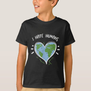 Environmental Protection_ I Hate Humans - Earth Da T-Shirt
