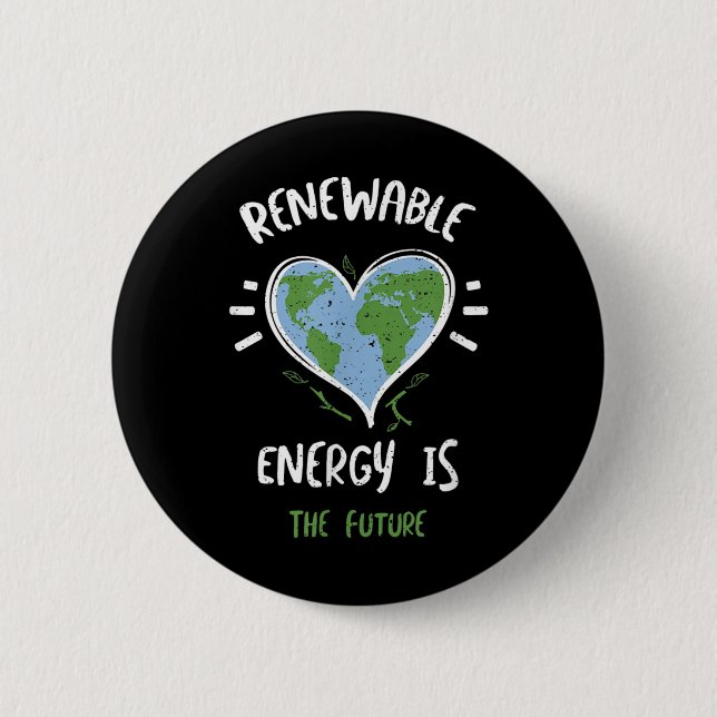 Environmental Protection_ Renewable Energy Is T... Button (Front)