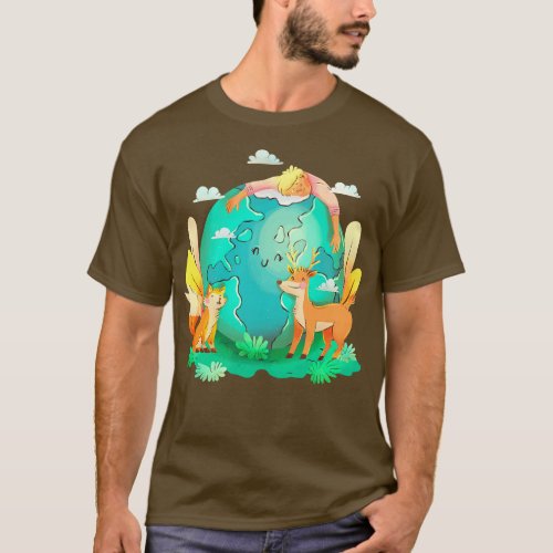Environmental Protection watercolor T_Shirt