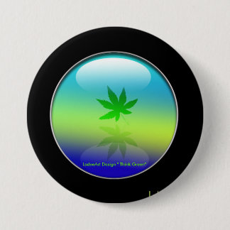 Environmental Saavy "Think Green" Pinback Button