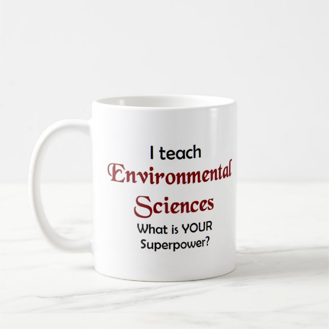 environmental sciences teach coffee mug (Left)