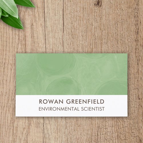 Environmental Scientist Engineer Ecology Eco Green Business Card