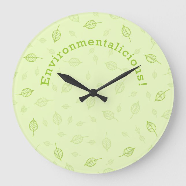 Environmentalicious Large Clock (Front)