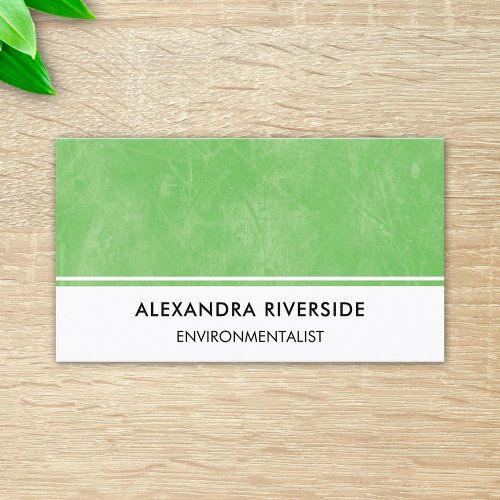 Environmentalist Scientist Ecologist Ecology Green Business Card