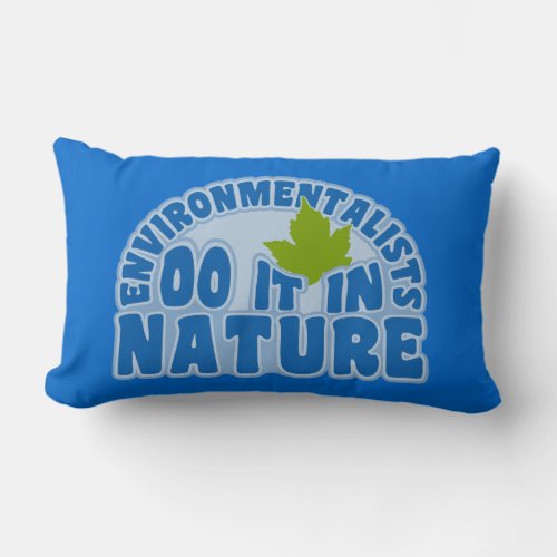 Environmentalists custom throw pillow