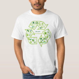 Environmentally eco-friendly green T-shirt
