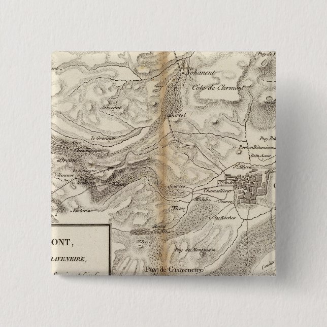 Environs de Clermont Pinback Button (Front)