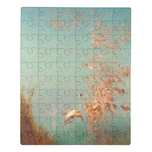 Envol De Flamants Roses, Étang De Vaccarès Jigsaw Puzzle