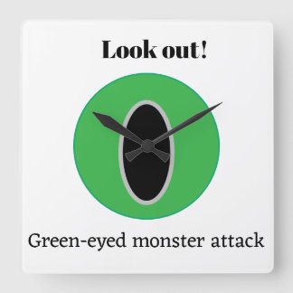 Envy Eyes Square Wall Clock