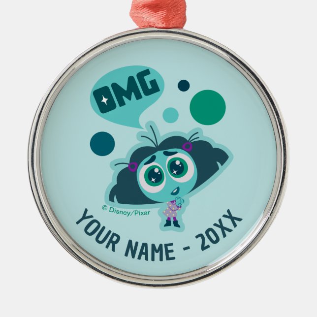 Envy "OMG" Metal Ornament (Front)