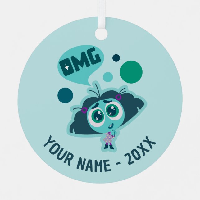 Envy "OMG" Metal Ornament (Front)