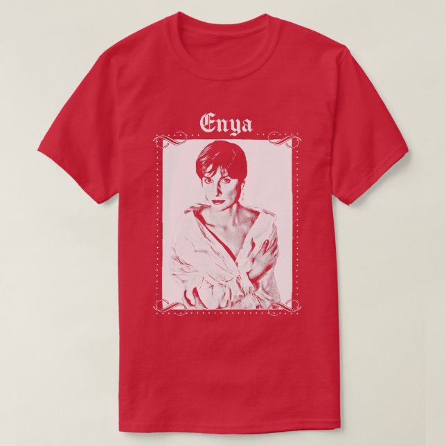 Enya Retro Aesthetic Design T-Shirt (Design Front)