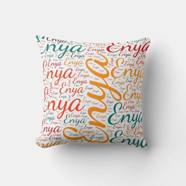 Enya Throw Pillow (Front)