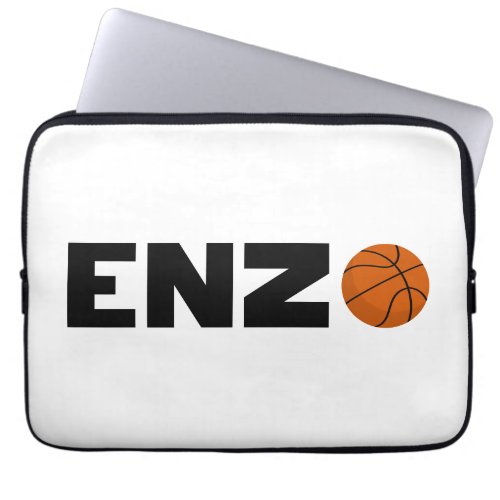 Enzo Basketball Laptop Sleeve