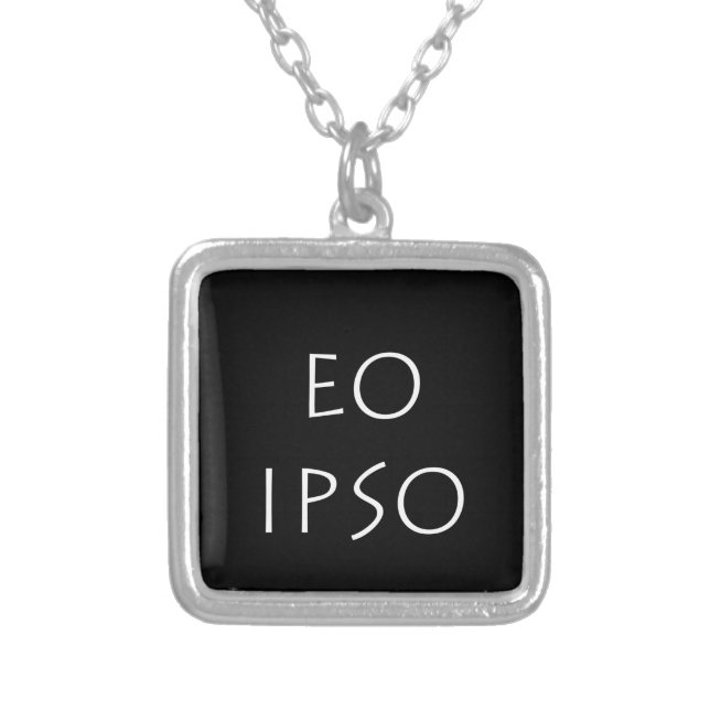 Eo Ipso Silver Plated Necklace (Front)