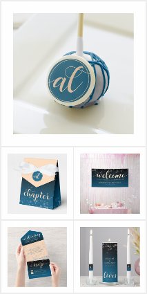 EO Weddings (Mykonos Blue + Peach Confetti)