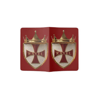 EOC RED RayEl Crest design Passport Holder