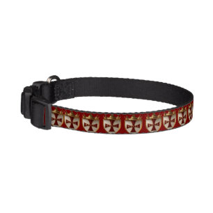 EOC RED RayEl Crest design Pet Collar