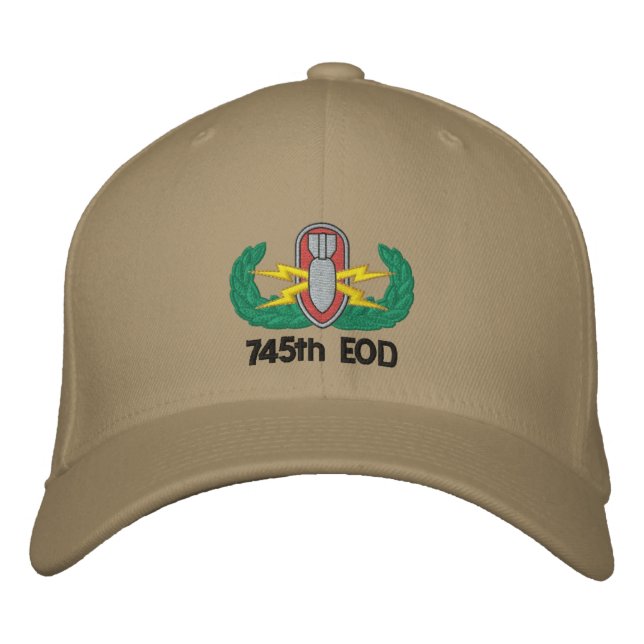 EOD badge Embroidered Baseball Cap (Front)