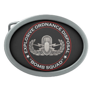EOD "Bomb Squad" Belt Buckle